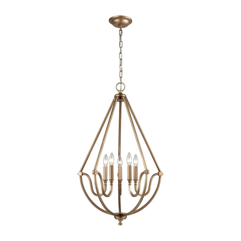 Stanton 5-Light Chandelier in Matte Gold ELK Lighting | Chandeliers | Modishstore