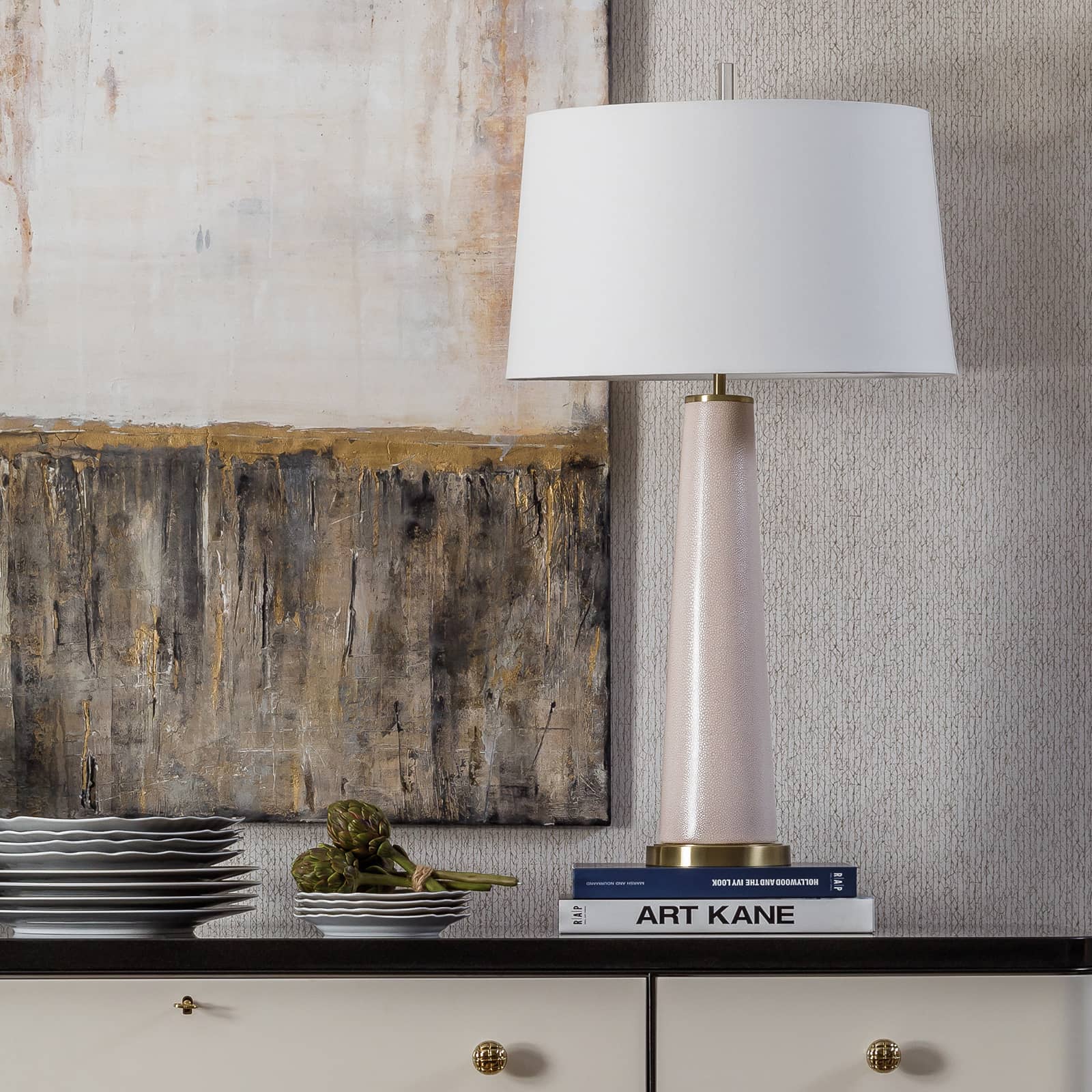 Audrey Ceramic Table Lamp Blush By Regina Andrew | Table Lamps | Modishstore