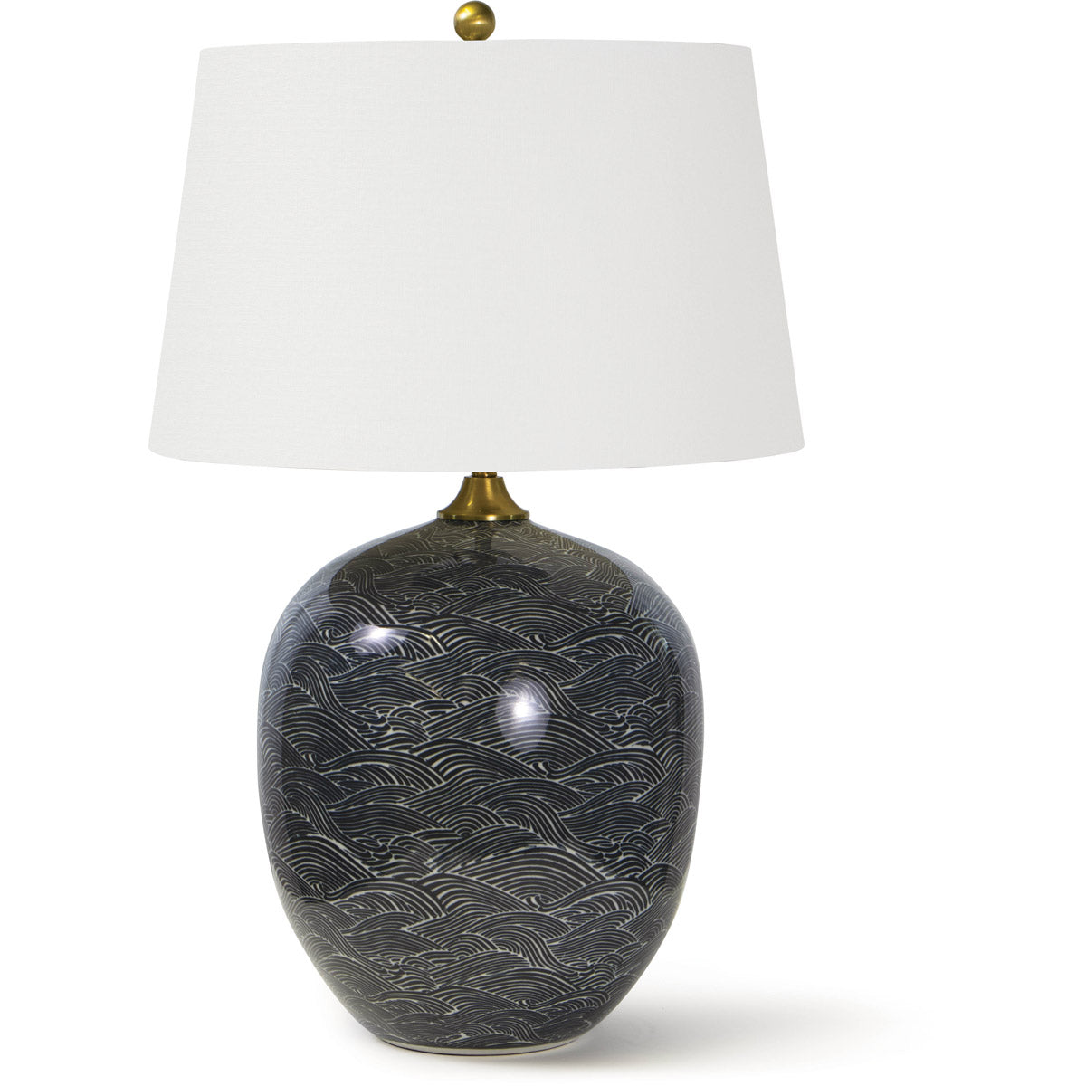 Harbor Ceramic Table Lamp Black By Regina Andrew | Table Lamps | Modishstore - 2