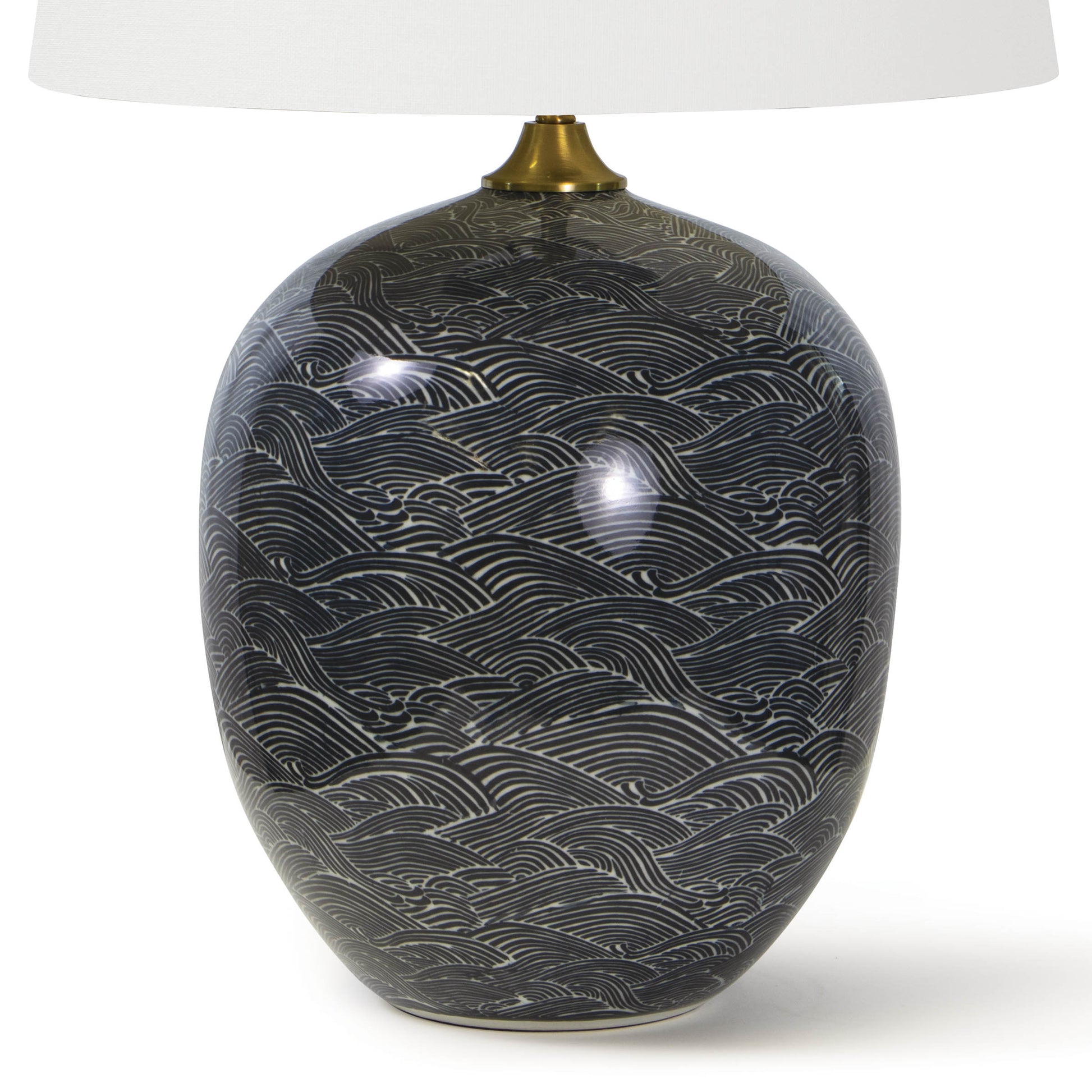 Harbor Ceramic Table Lamp Black By Regina Andrew | Table Lamps | Modishstore - 5