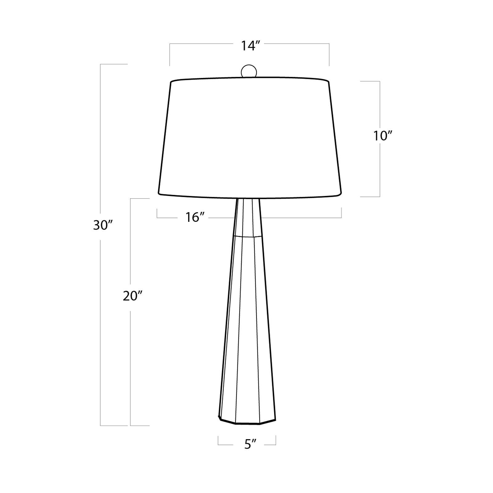 Carli Crystal Table Lamp By Regina Andrew | Table Lamps | Modishstore - 6