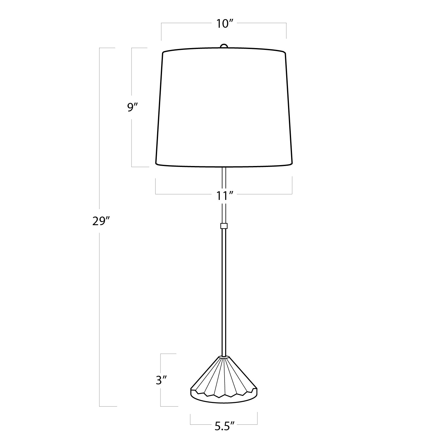 Parasol Table Lamp By Regina Andrew | Table Lamps | Modishstore - 7