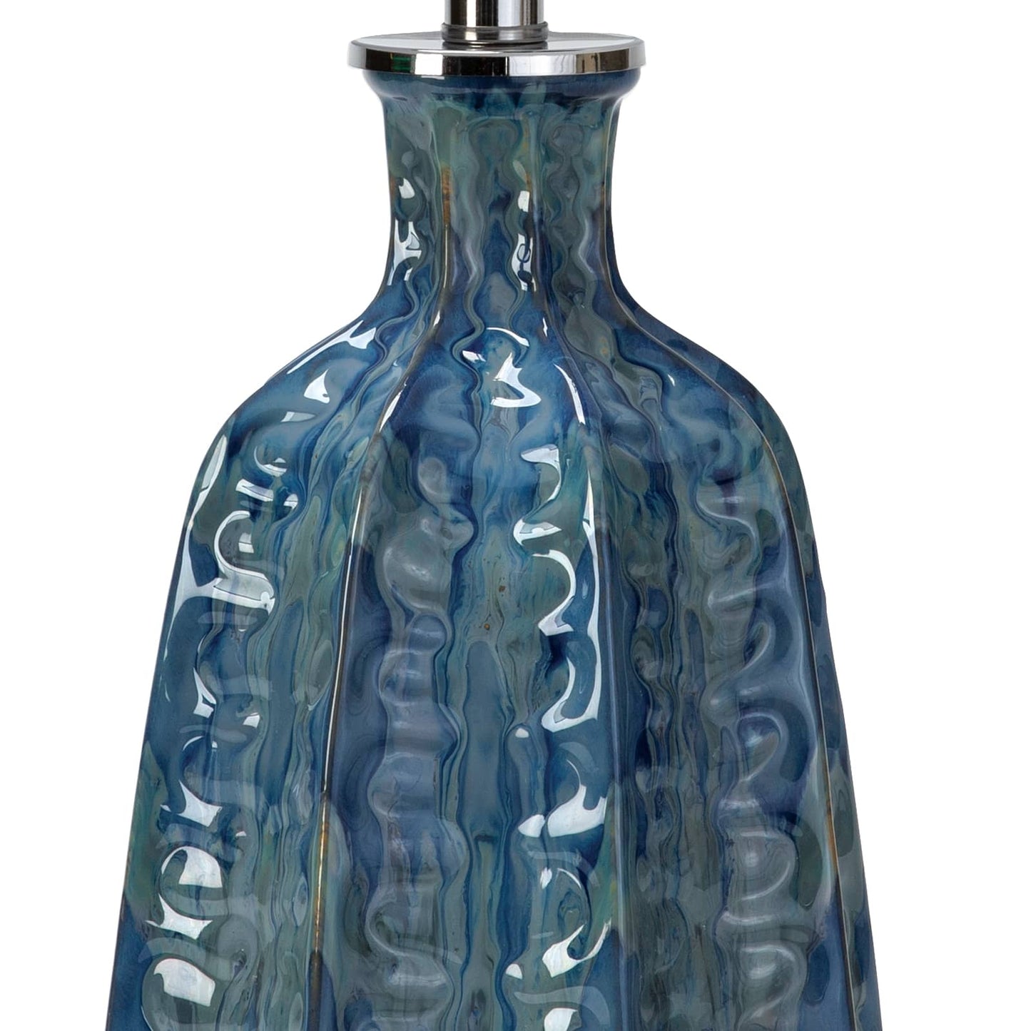 Antigua Ceramic Table Lamp Blue By Regina Andrew | Table Lamps | Modishstore - 5
