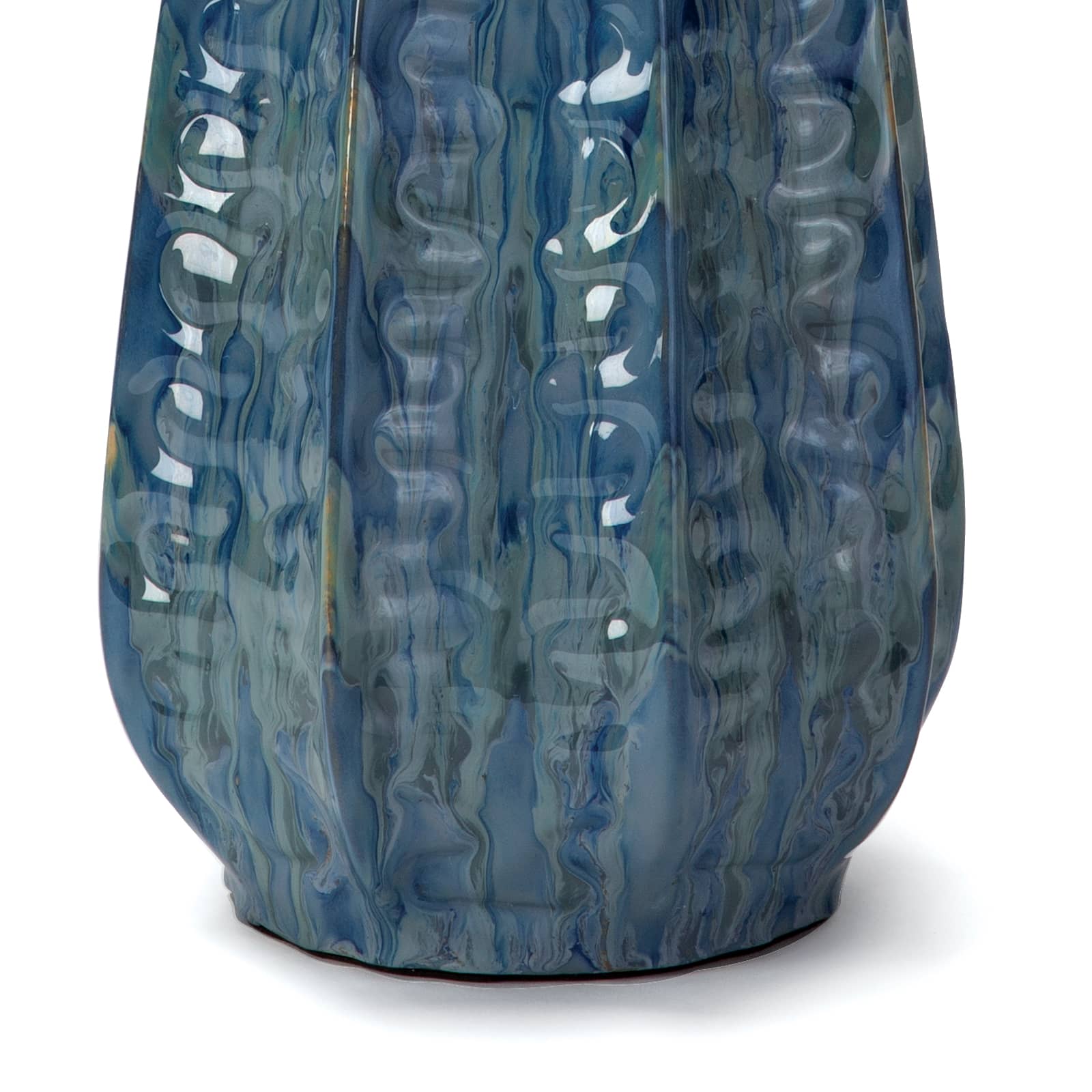 Antigua Ceramic Table Lamp Blue By Regina Andrew | Table Lamps | Modishstore - 4