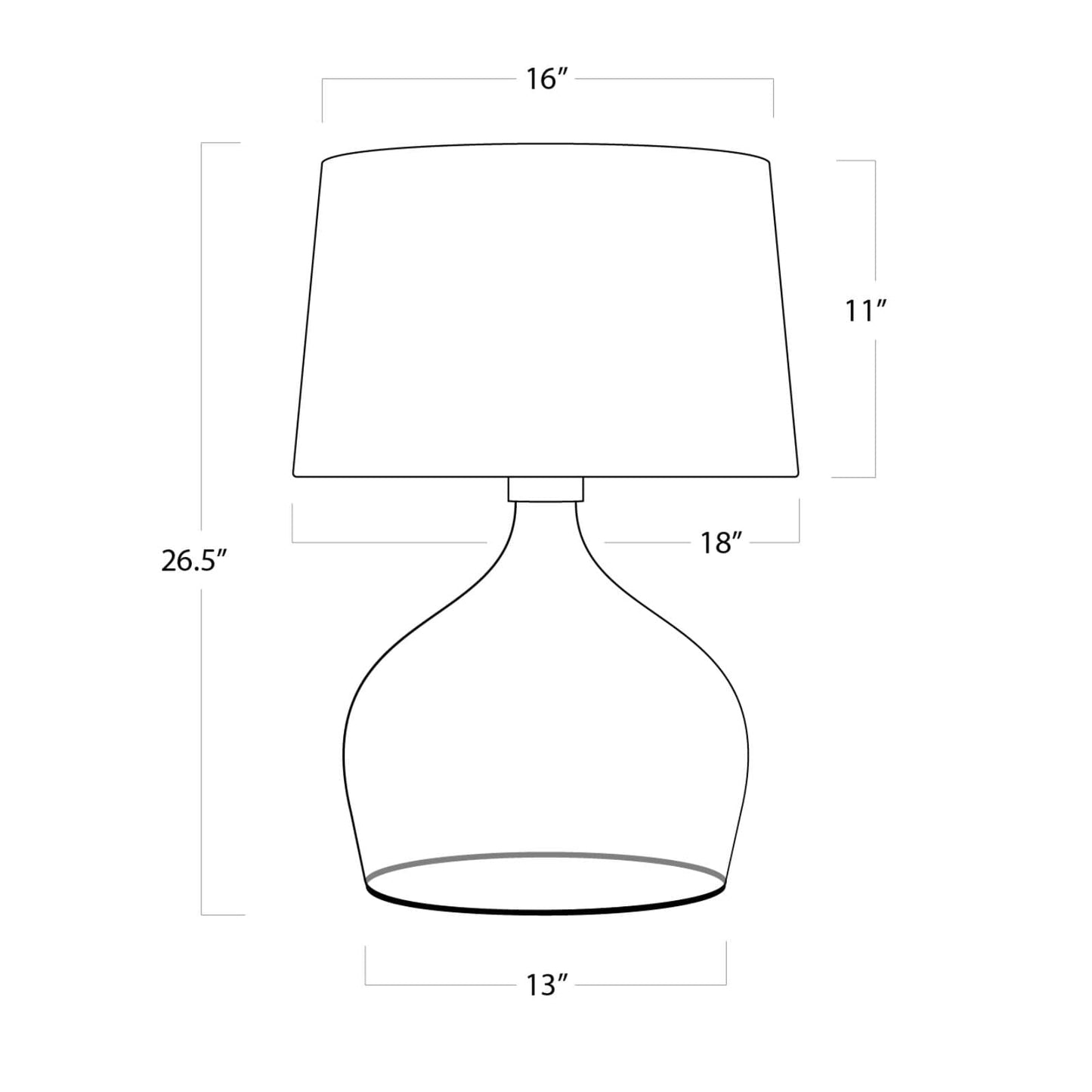 Demi John Table Lamp Large By Regina Andrew | Table Lamps | Modishstore - 2