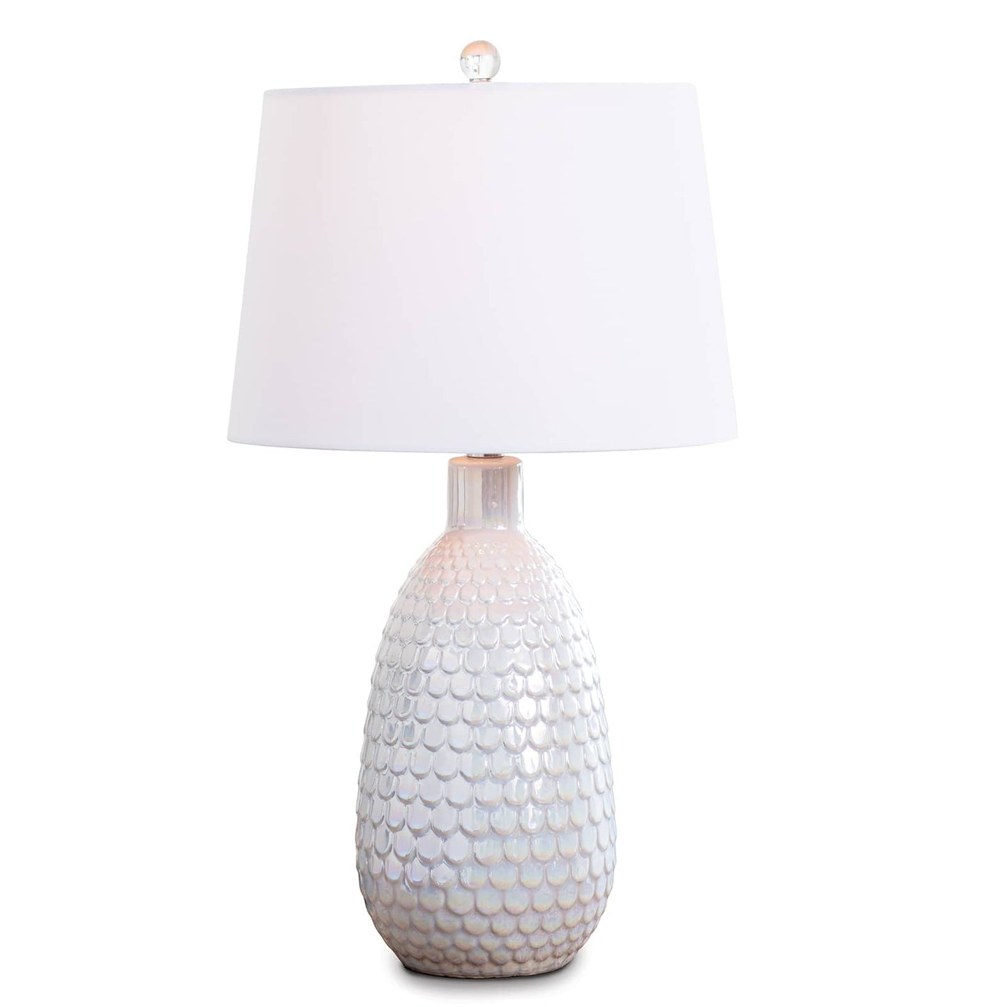 Glimmer Ceramic Table Lamp Pearlized White By Regina Andrew | Table Lamps | Modishstore - 2