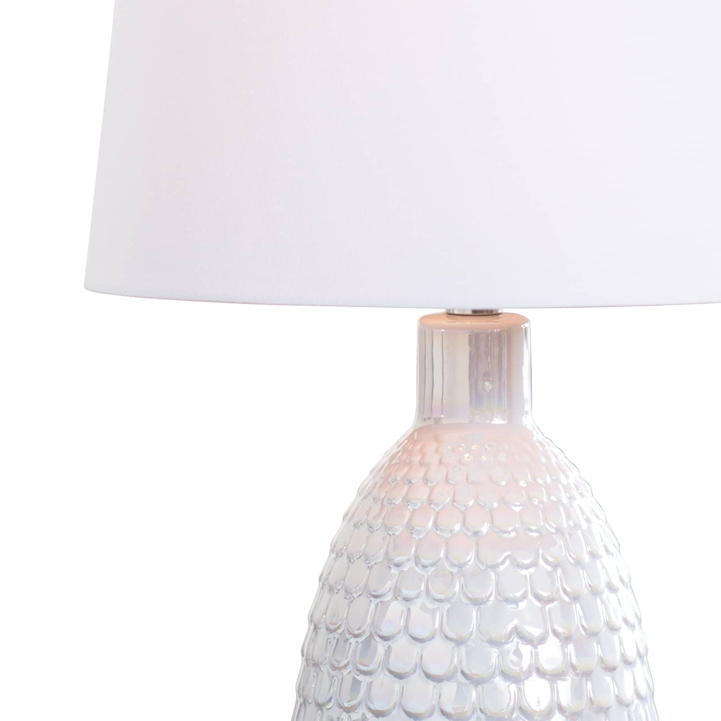 Glimmer Ceramic Table Lamp Pearlized White By Regina Andrew | Table Lamps | Modishstore - 6