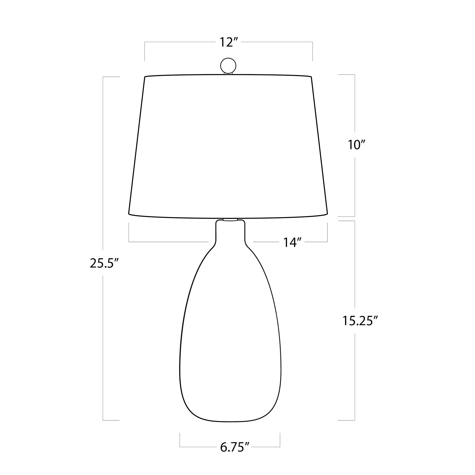 Glimmer Ceramic Table Lamp Pearlized White By Regina Andrew | Table Lamps | Modishstore - 7