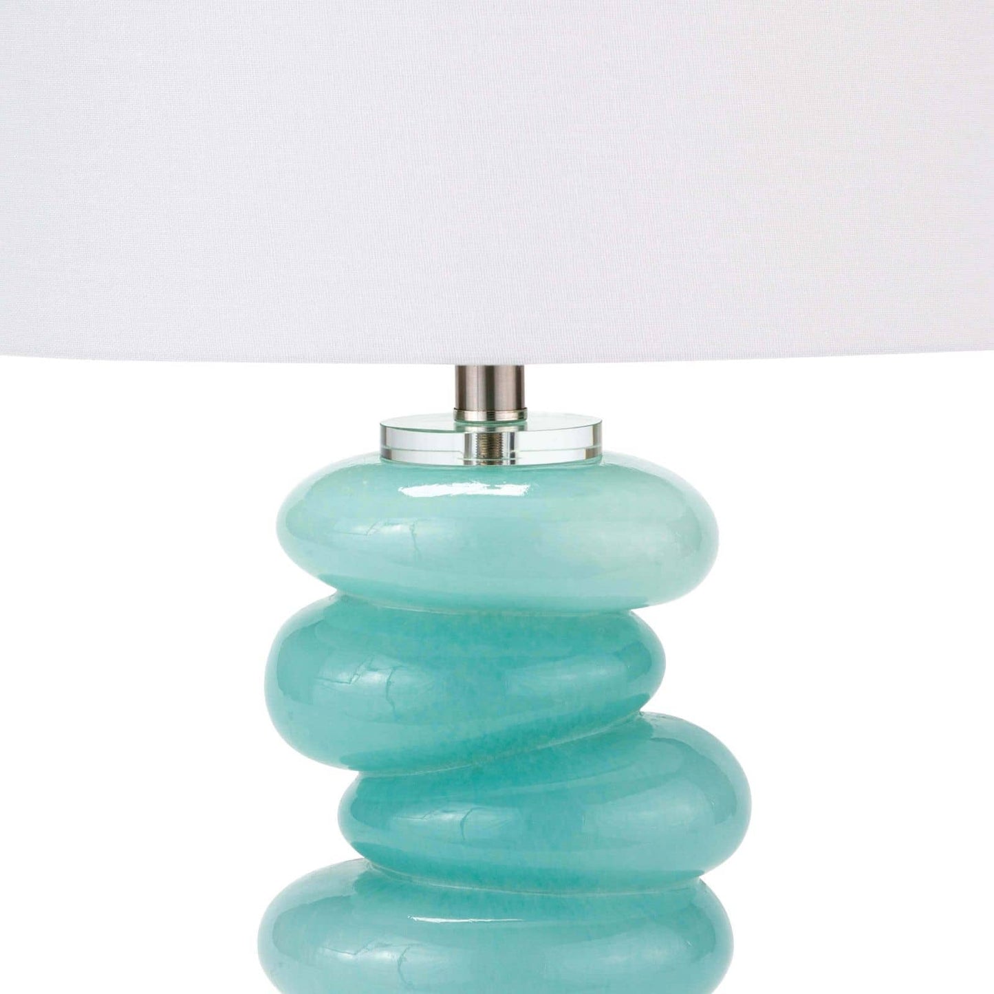 Stacked Pebble Glass Table Lamp Aqua By Regina Andrew | Table Lamps | Modishstore - 3