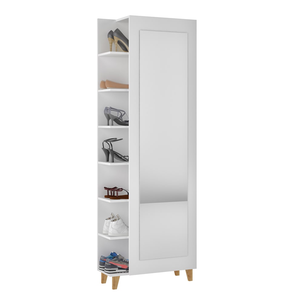 Manhattan Comfort Minetta 14-Pair Mid Century Shoe Closet | Closets | Modishstore-3