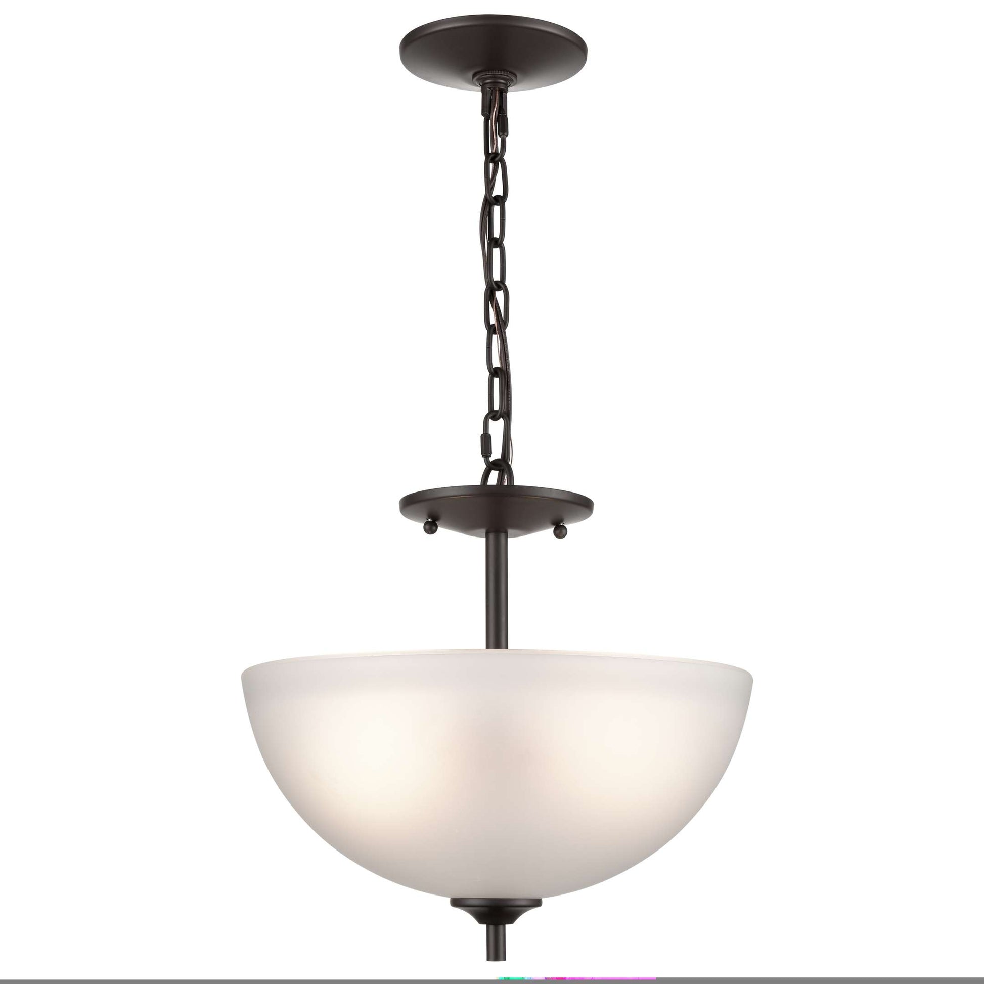 2L Semi-Flush Convertible in ORB | Pendant Lamps | Modishstore