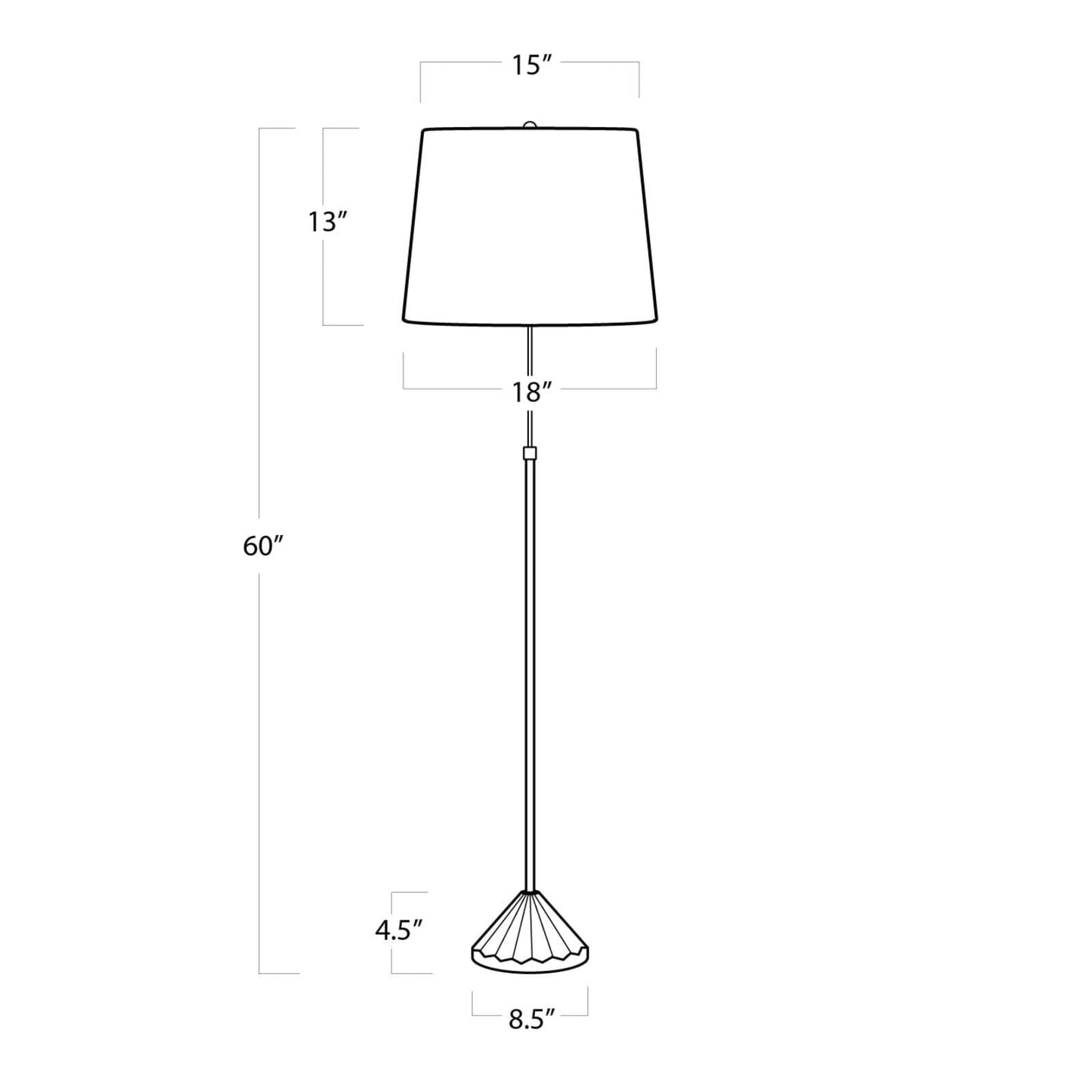 Parasol Floor Lamp By Regina Andrew | Floor Lamps | Modishstore - 7