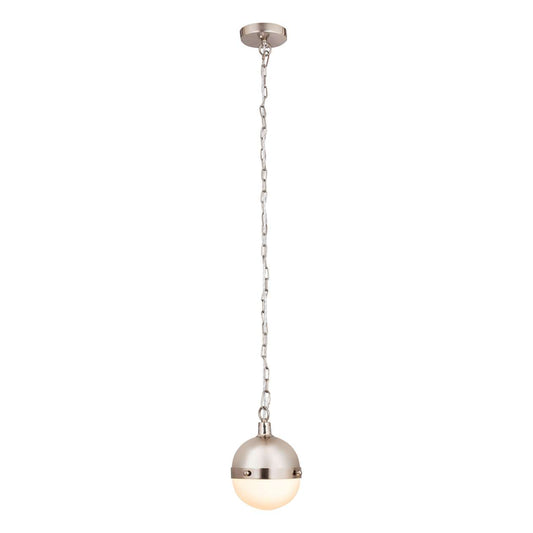 Harmelin 1-Light mini pendant in Satin Nickel ELK Lighting | Pendant Lamp | Modishstore