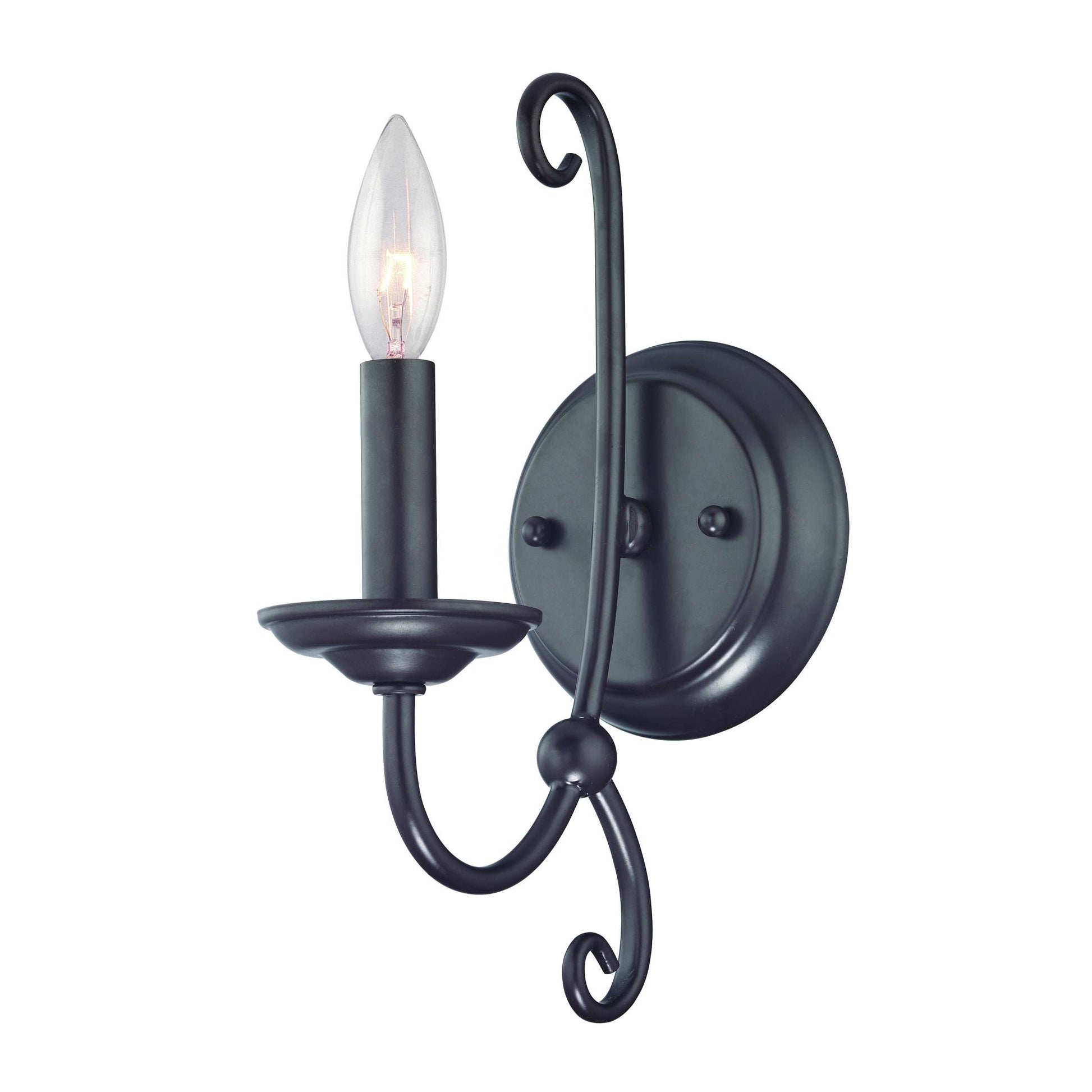 Williamsport 1-Light Wall Sconce in Oil Rubbed Bronze | Vanity Light | Modishstore