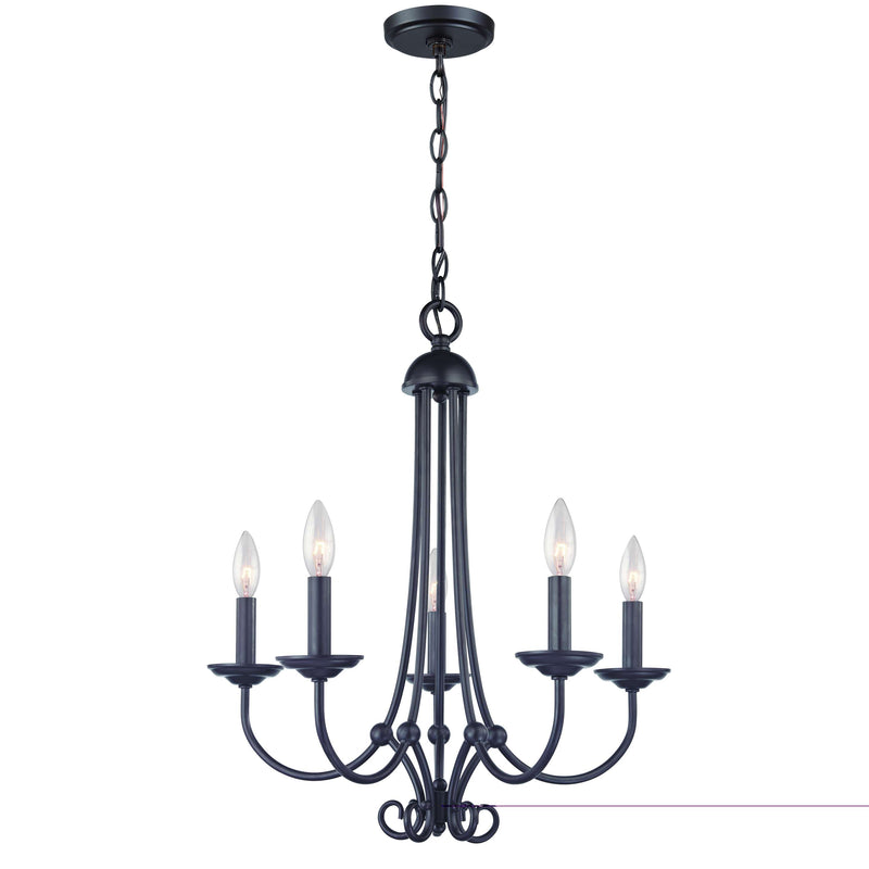 Williamsport 5-Light Chandelier in Oil Rubbed Bronze | Chandeliers | Modishstore