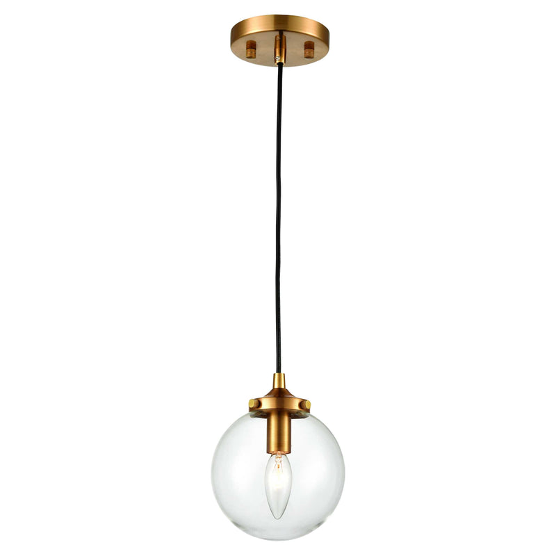 Boudreaux 6'' Wide 1-Light Mini Pendant - Antique Gold By ELK |Pendant Lamps |Modishstore 