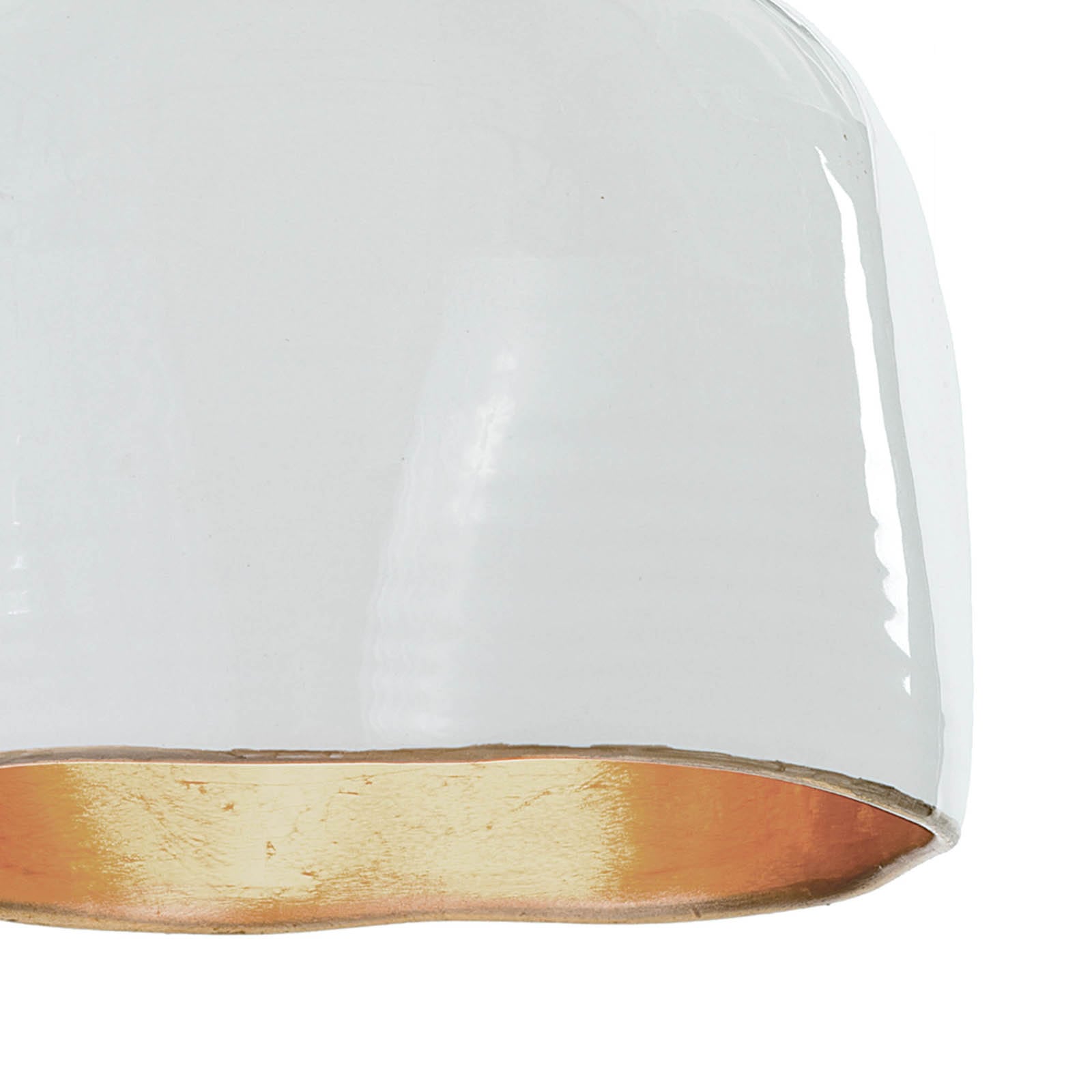 Bianca Ceramic Pendant Gloss White And Gold By Regina Andrew | Pendant Lamps | Modishstore - 5