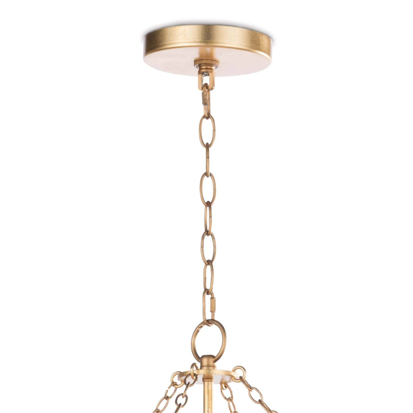 Cheshire Basin Chandelier Gold Leaf By Regina Andrew | Chandeliers | Modishstore - 6