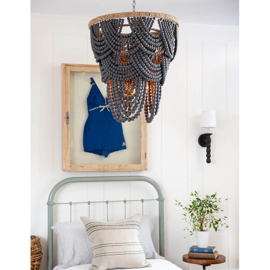 Lorelei Wood Bead Chandelier By Regina Andrew | Chandeliers | Modishstore