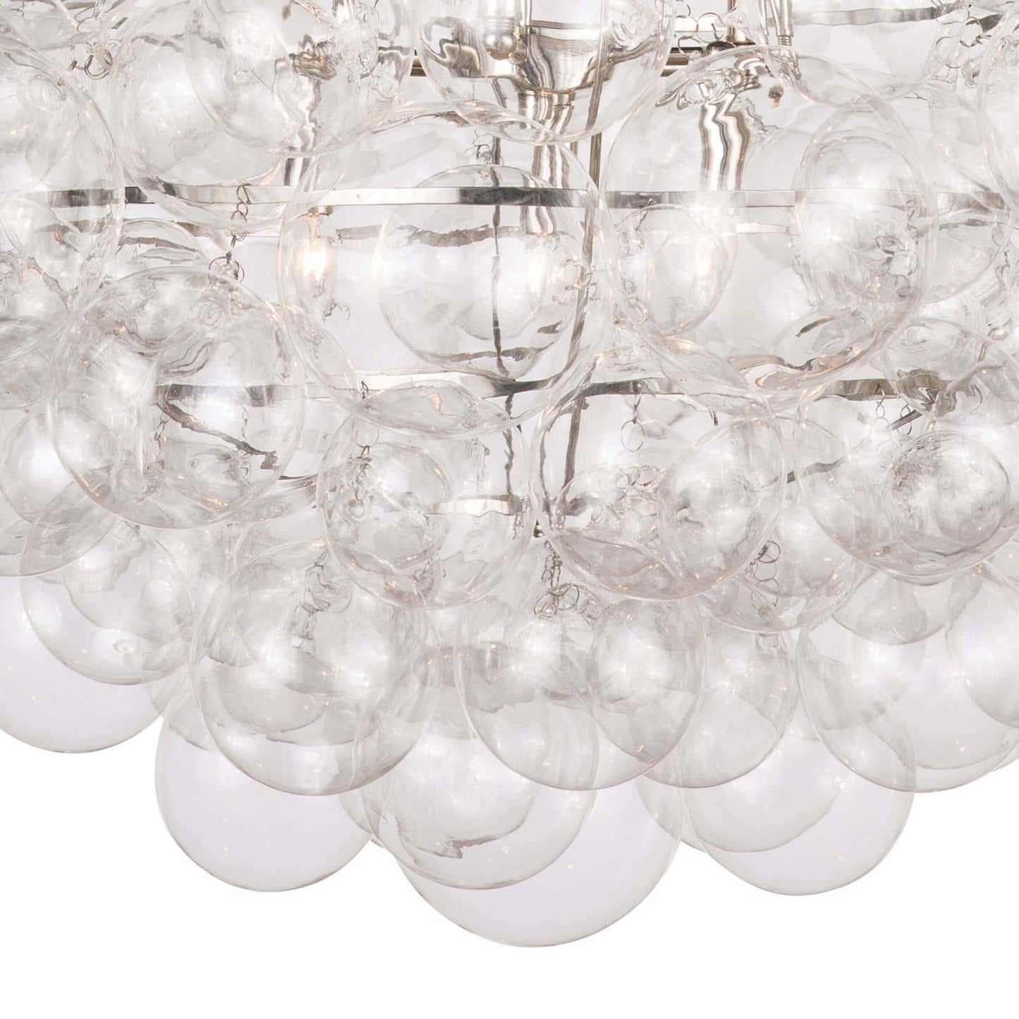 Nimbus Glass Chandelier Clear By Regina Andrew | Chandeliers | Modishstore - 4