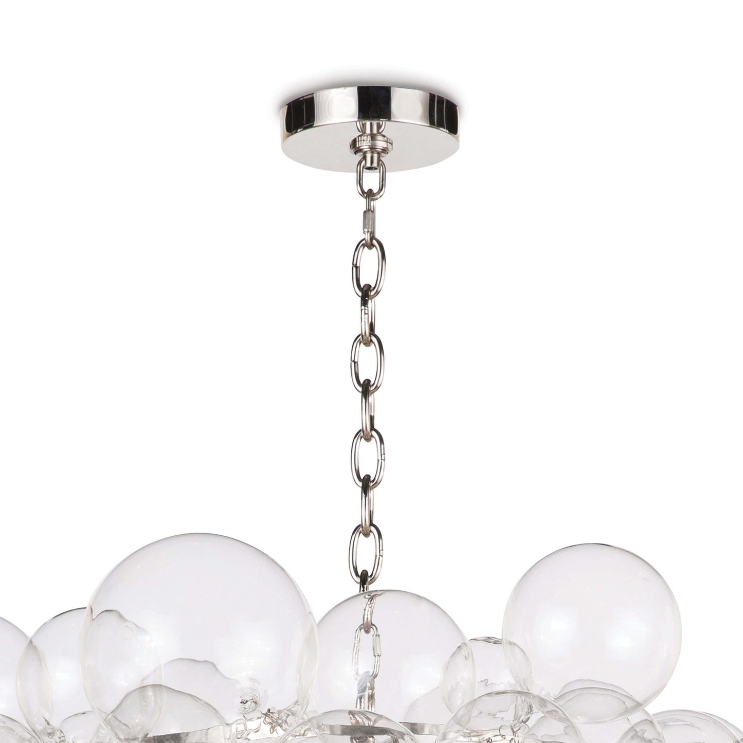 Nimbus Glass Chandelier Clear By Regina Andrew | Chandeliers | Modishstore - 3