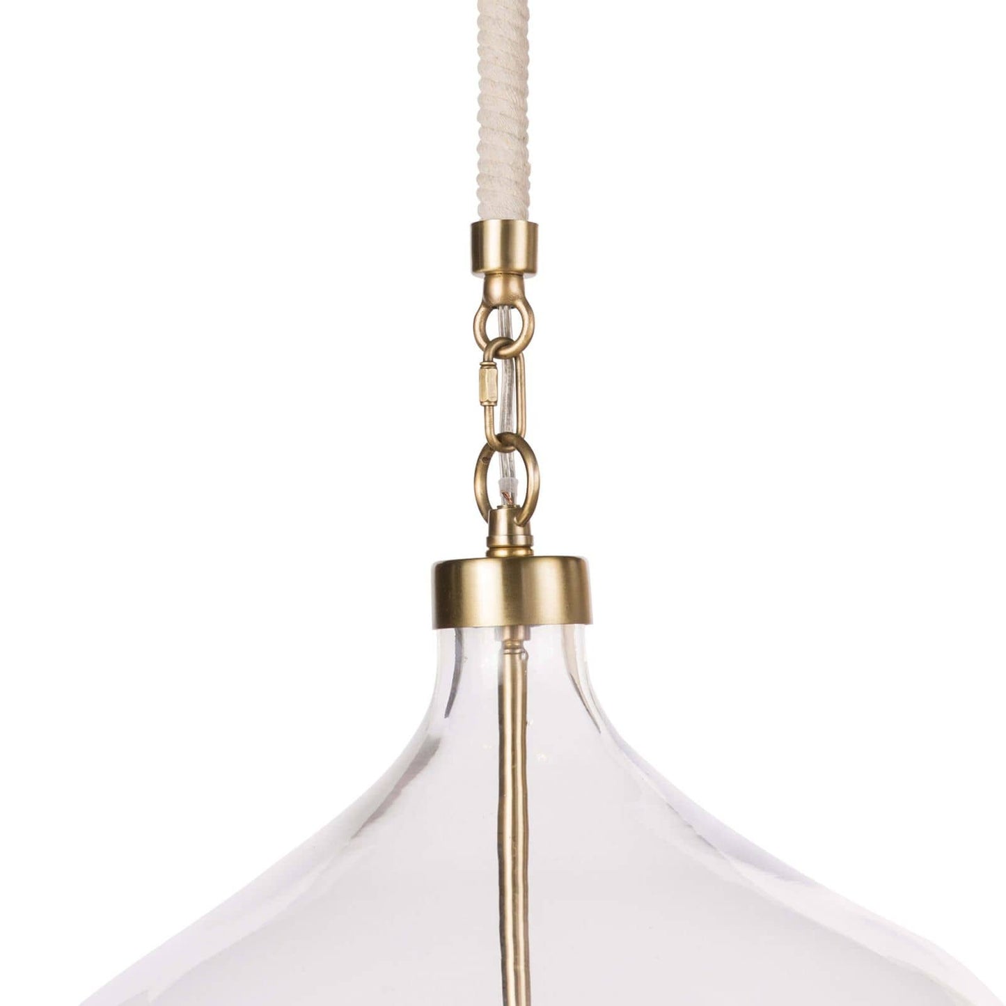 Dover Pendant Natural Brass By Regina Andrew | Pendant Lamps | Modishstore - 4