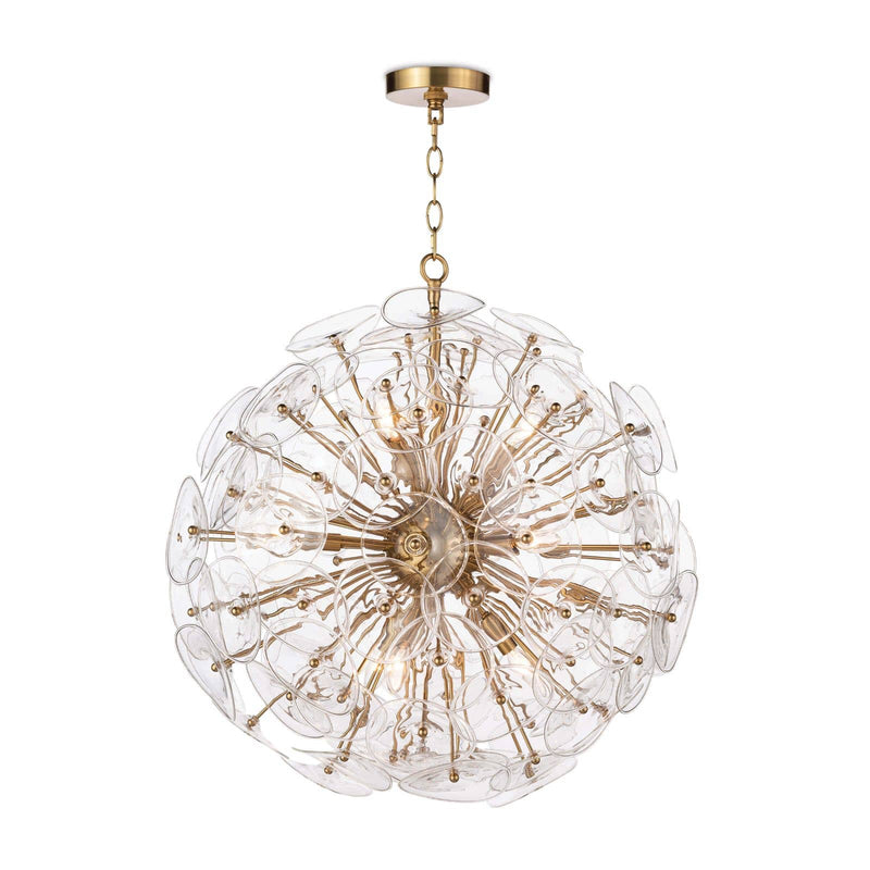 Poppy Glass Chandelier Small Clear By Regina Andrew | Chandeliers | Modishstore