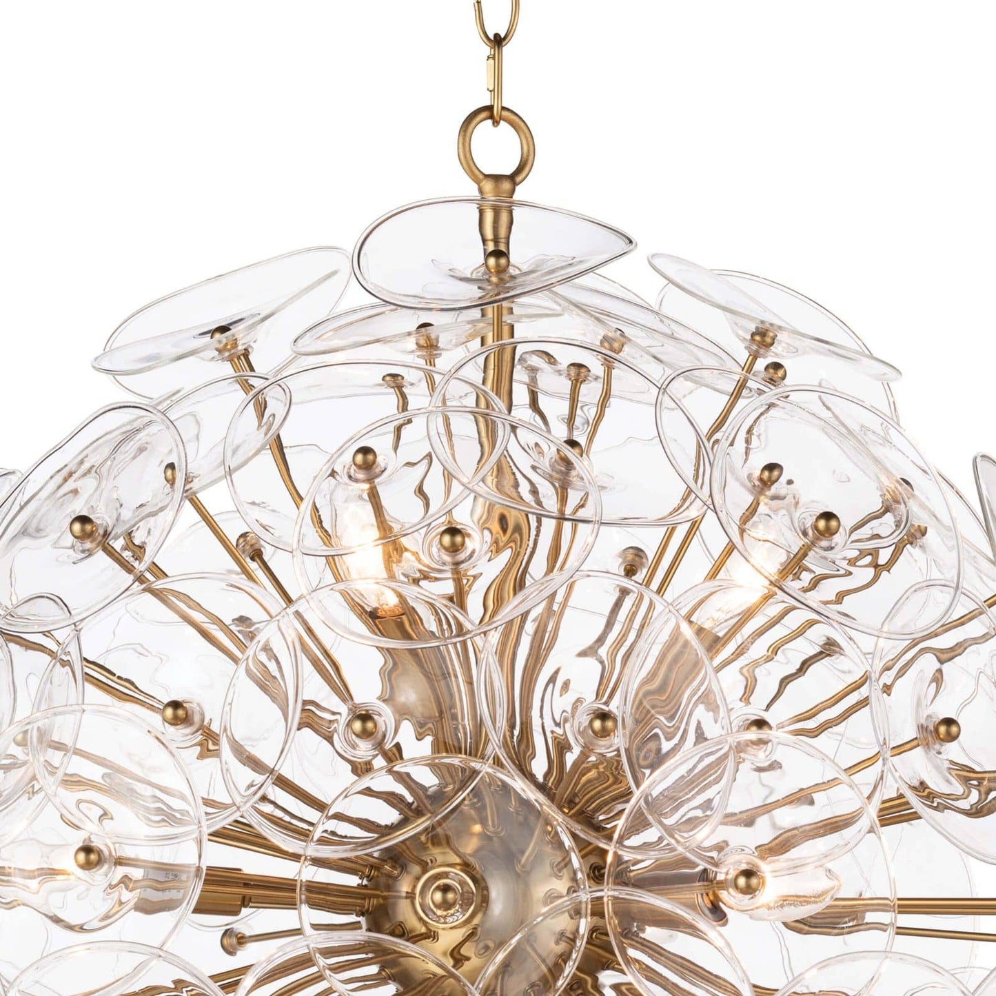 Poppy Glass Chandelier Small Clear By Regina Andrew | Chandeliers | Modishstore - 4