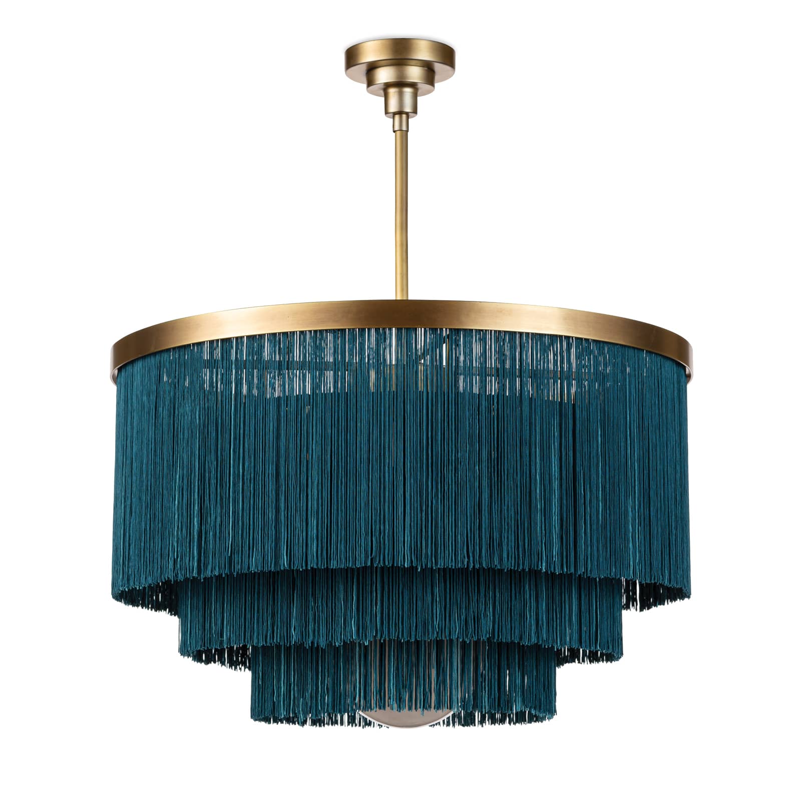 Cabaret Fringe Chandelier Peacock By Regina Andrew | Chandeliers | Modishstore - 2