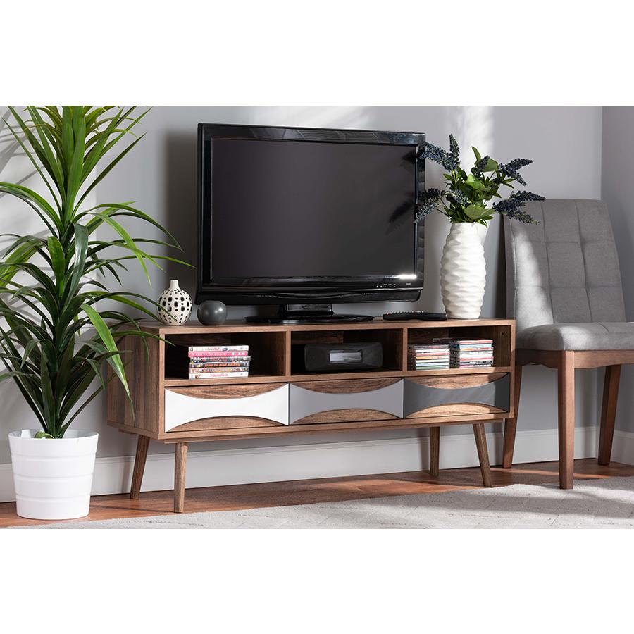 Baxton Studio Leane Modern and Contemporary Natural Brown Finished