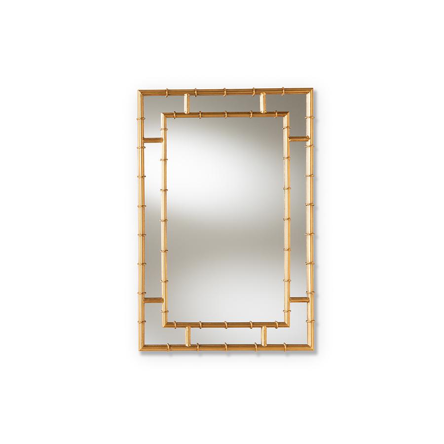 Baxton Studio Adra Modern and Contemporary Gold Finished Bamboo