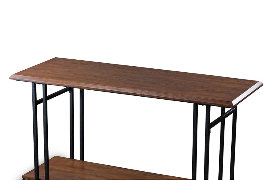 Baxton Studio Newcastle Wood and Metal Console Table | Coffee Tables | Modishstore - 3