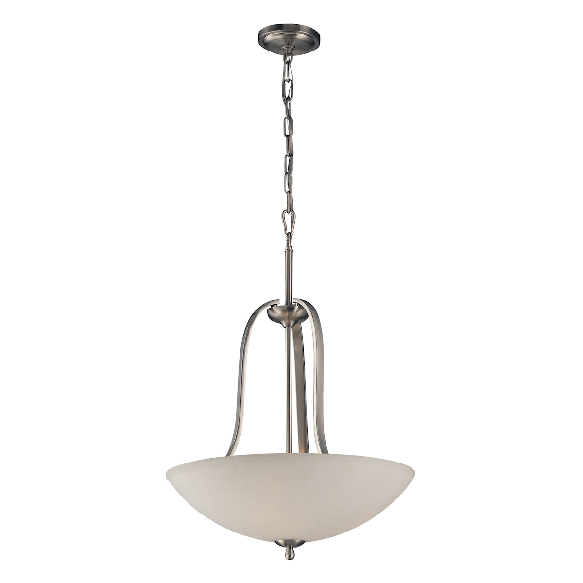 Mayfield 3-Light Pendant in Brushed Nickel - Medium ELK Lighting | Pendant Lamps | Modishstore