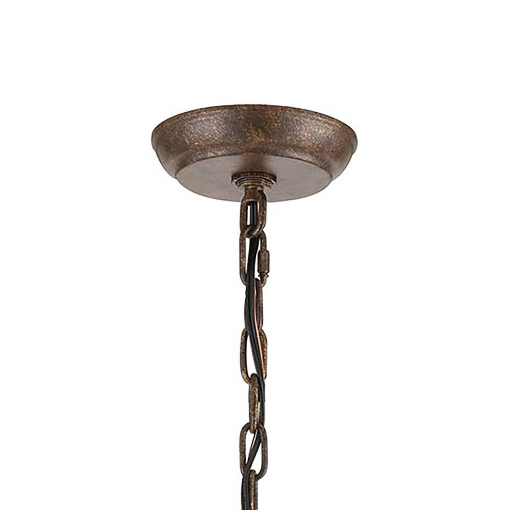 Crislett 25'' Wide 6-Light Chandelier - Sunglow Bronze By ELK |Chandeliers |Modishstore - 3