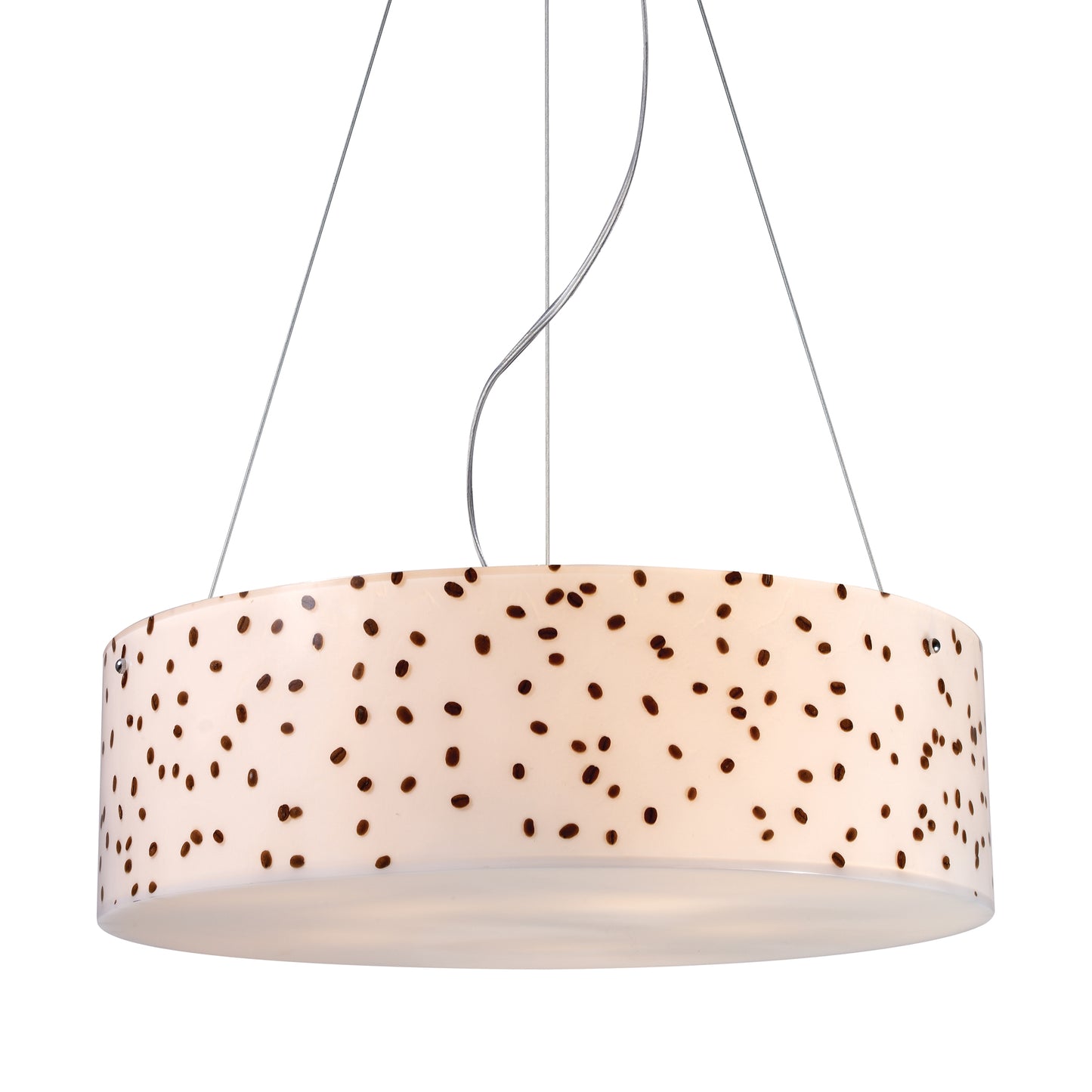 Modern Organics 5-Light Chandelier in Polished Chrome with Coffee Bean Shade ELK Lighting | Chandeliers | Modishstore