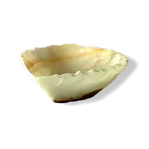 Raw Edge Natural Free Form Onyx Bowl - Small | ModishStore | Decorative Bowls