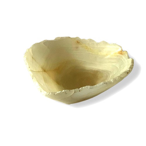 Raw Edge Natural Free Form Onyx Bowl - Small | ModishStore | Decorative Bowls