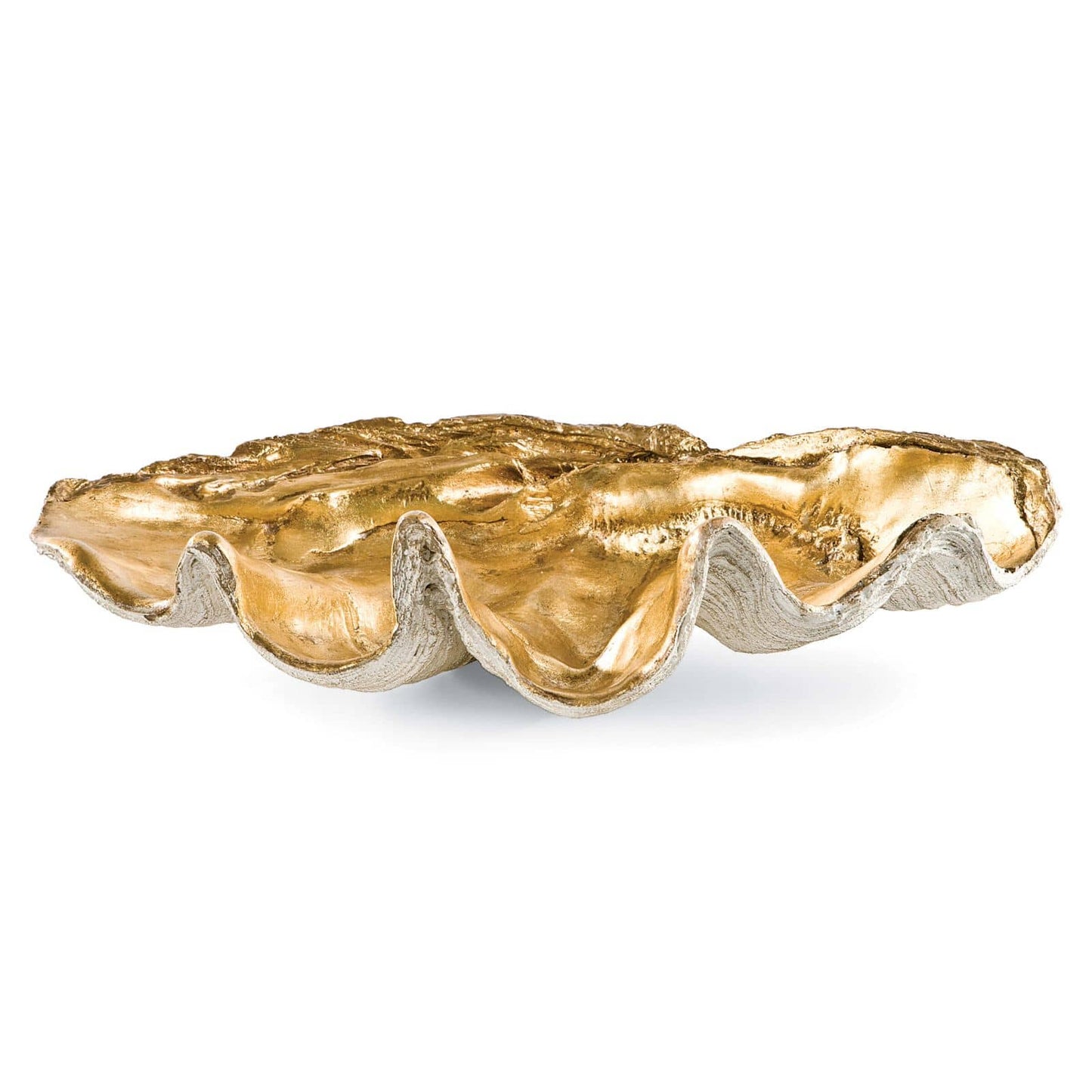 Golden Clam Bowl Large By Regina Andrew | Decorative Bowls | Modishstore - 2