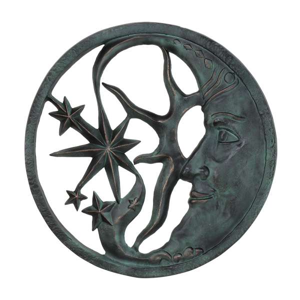 Moon and Star Wall Plaque By SPI Home | Wall Decor | Modishstore