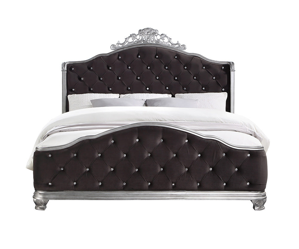 Acme Louis Philippe Eastern King Bed in Black