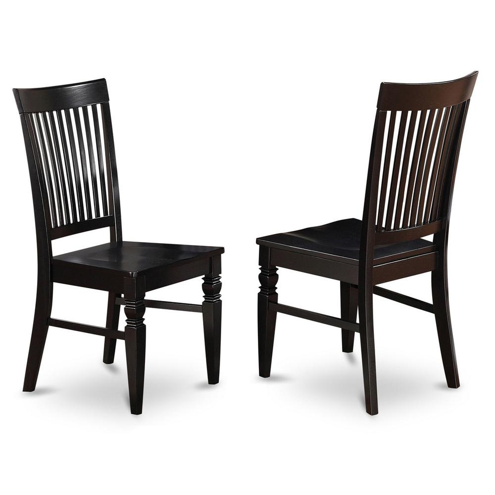 Dining Table - Dining Chairs NOWE3 - BLK - W By East West Furniture | Dining Sets | Modishstore - 4