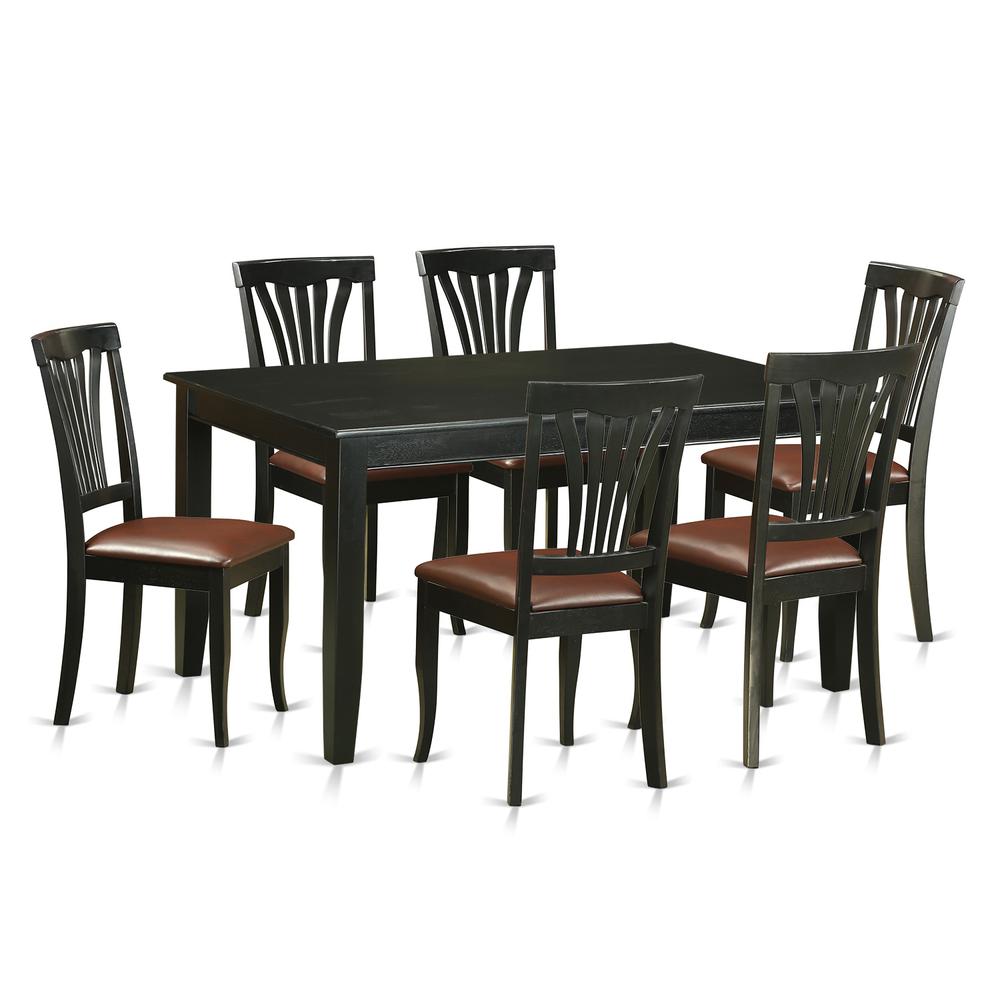 7 Pc Dining Room Set -Kitchen Table And 6 Dining Chairs By East West Furniture | Dining Sets | Modishstore - 2
