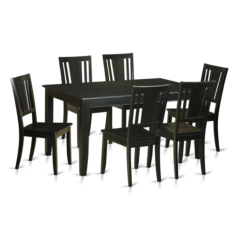 7 Pc Dining Room Set For 6 -Dining Table And 6 Chairs For Dining Chairs By East West Furniture | Dining Sets | Modishstore - 2