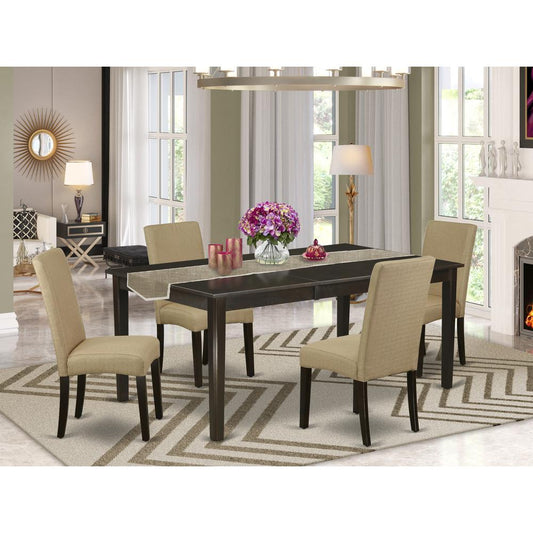 Dining Room Set Cappuccino HEDR5 - CAP - 03 By East West Furniture | Dining Sets | Modishstore
