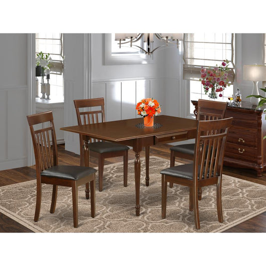 Dining Room Set Mahogany MZCA5 - MAH - LC By East West Furniture | Dining Sets | Modishstore