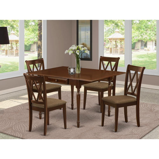 Dining Room Set Mahogany MZCL5 - MAH - C By East West Furniture | Dining Sets | Modishstore
