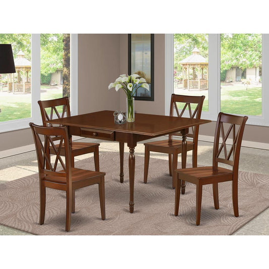 Dining Room Set Mahogany MZCL5 - MAH - W By East West Furniture | Dining Sets | Modishstore
