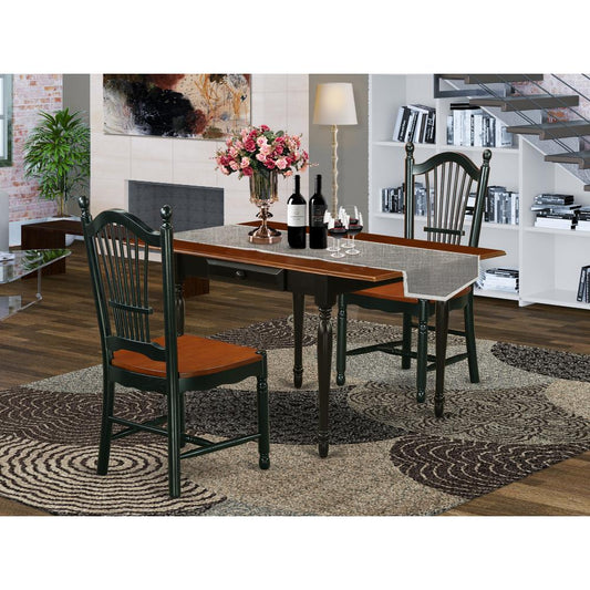 Dining Room Set Black & Cherry MZDO3 - BCH - W By East West Furniture | Dining Sets | Modishstore