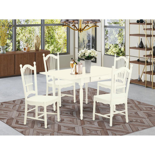 Dining Room Set Linen White MZDO5 - LWH - W By East West Furniture | Dining Sets | Modishstore
