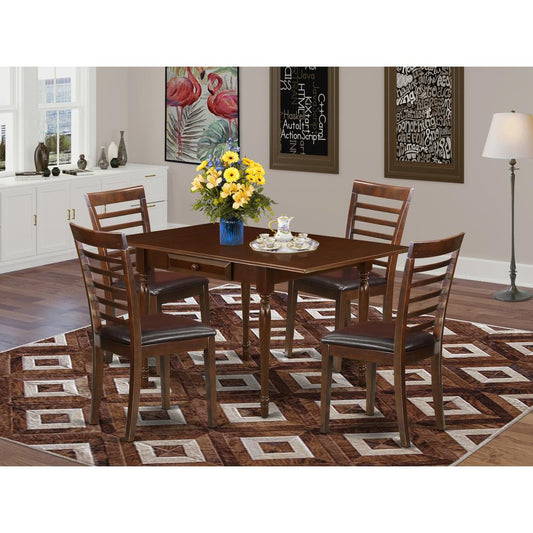 Dining Room Set Mahogany MZML5 - MAH - LC By East West Furniture | Dining Sets | Modishstore